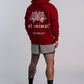 'El Animal' Heavyweight Hoodie in Crimson Red