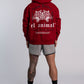 'El Animal' Heavyweight Hoodie in Crimson Red