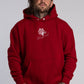 'El Animal' Heavyweight Hoodie in Crimson Red