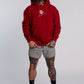 'El Animal' Heavyweight Hoodie in Crimson Red