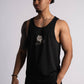 'El Animal' Premium Drop-Cut Tank Top in Black