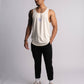 'El Animal' Premium Drop-Cut Tank Top in Off White