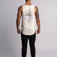 'El Animal' Premium Drop-Cut Tank Top in Off White