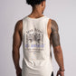 'El Animal' Premium Drop-Cut Tank Top in Off White