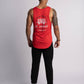 'El Animal' Premium Drop-Cut Tank Top in Red