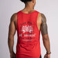 'El Animal' Premium Drop-Cut Tank Top in Red