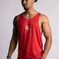 'El Animal' Premium Drop-Cut Tank Top in Red