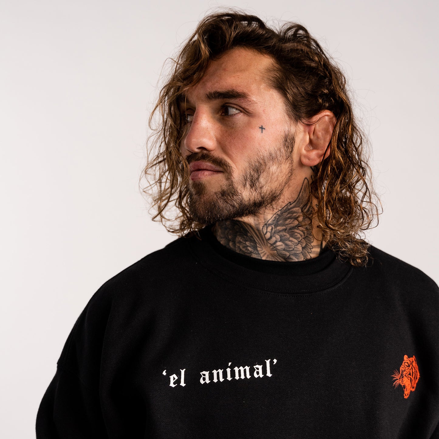 'El Animal' Premium Crewneck in Black