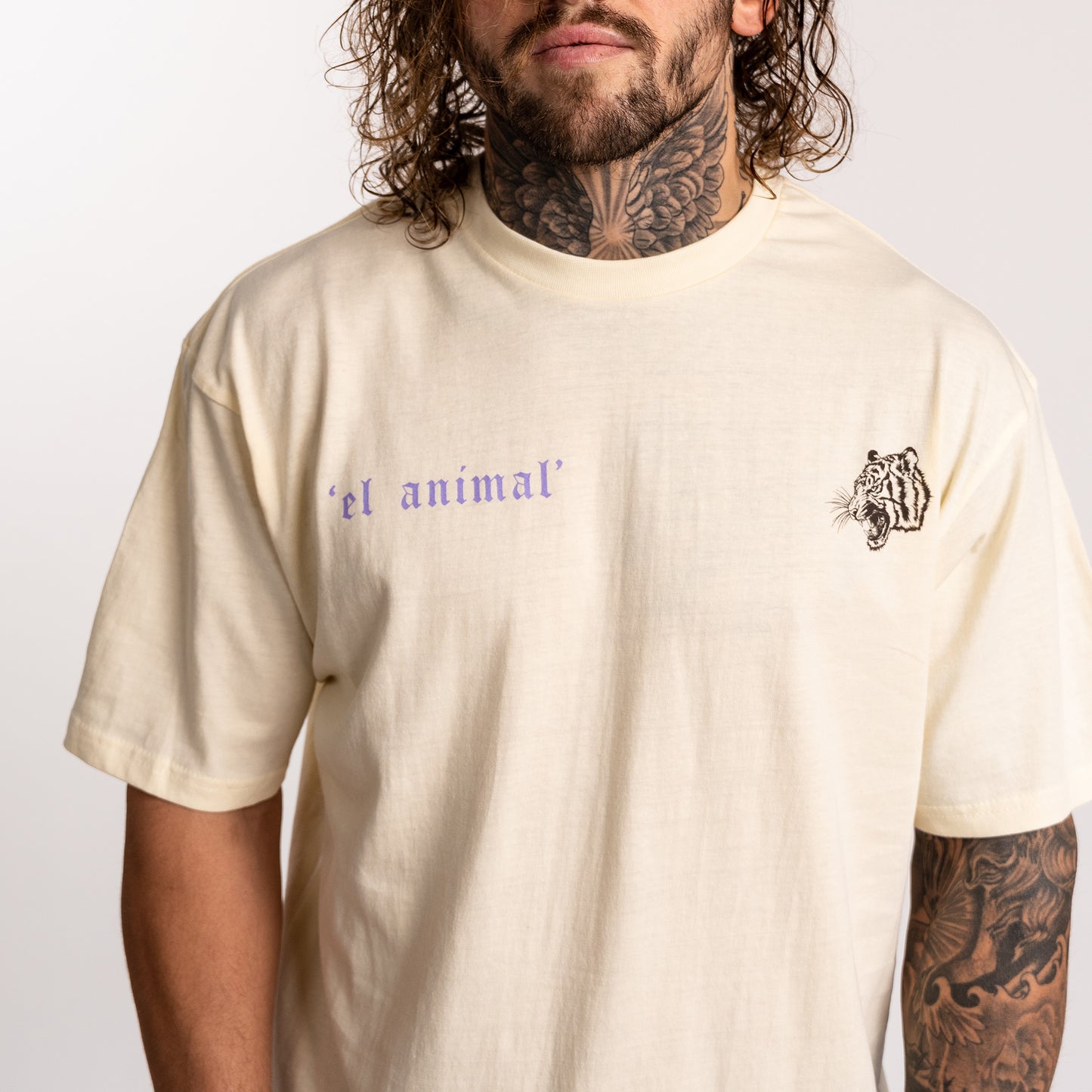 'El Animal' Tee in Off White